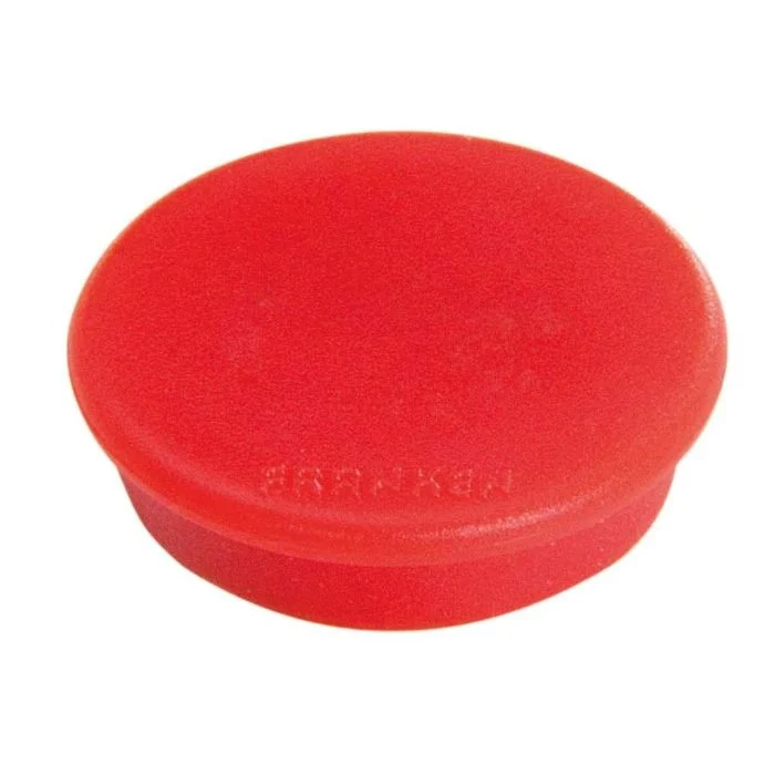 Lot de 10 Aimants ronds - 32 mm - Rouge FRANKEN