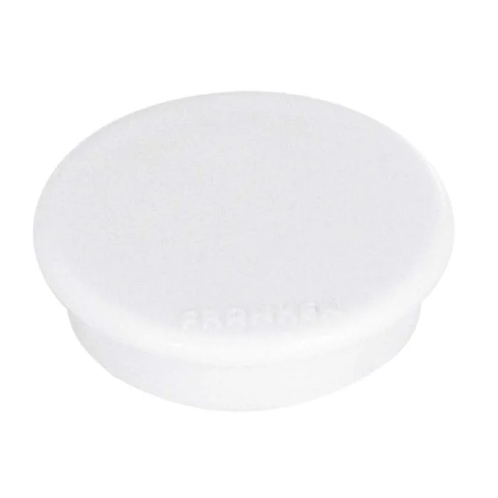 Lot de 10 Aimants ronds - 38 mm - Blanc FRANKEN
