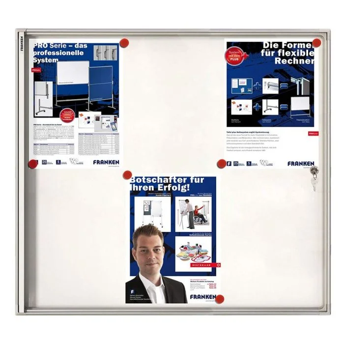 Vitrine d'Intérieur plate - 6 feuilles A4 - 730 x 680 mm FRANKEN X-tra.Line