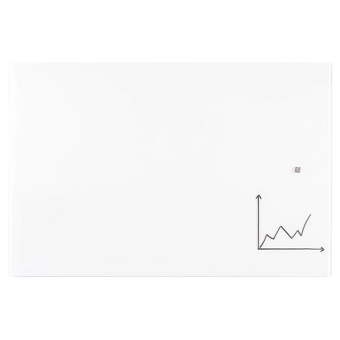 Tableau design en verre - Blanc - 1200 x 900 mm FRANKEN