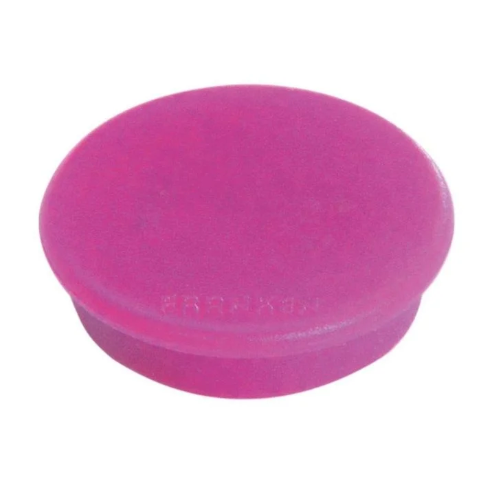 Lot de 10 Aimants ronds - 32 mm - Rose FRANKEN