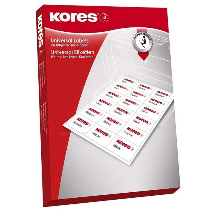 Étiquettes adhésives blanches - 105 x 48 mm KORES Lot de 1200