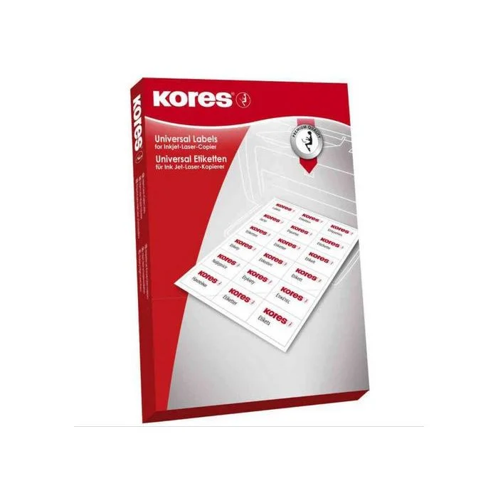 Étiquettes adhésives blanches - 70 x 29,7 mm KORES L7029 Lot de 3000
