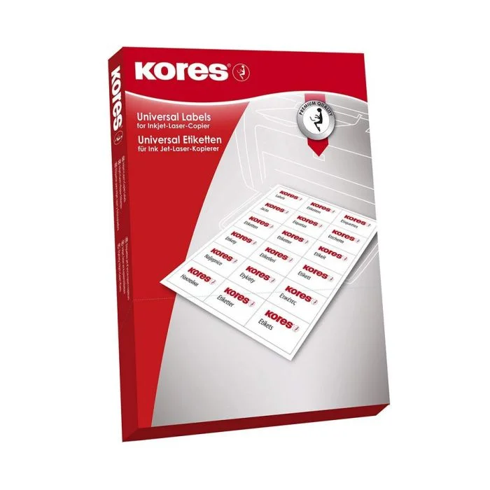 Etiquettes Dos de classeur - 61 x 192 mm - Vert KORES Lot de 100