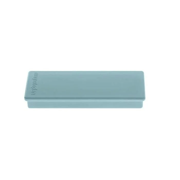 Lot de 10 Aimants rectangulaires - 55 x 22 mm - Bleu MAGNETOPLAN