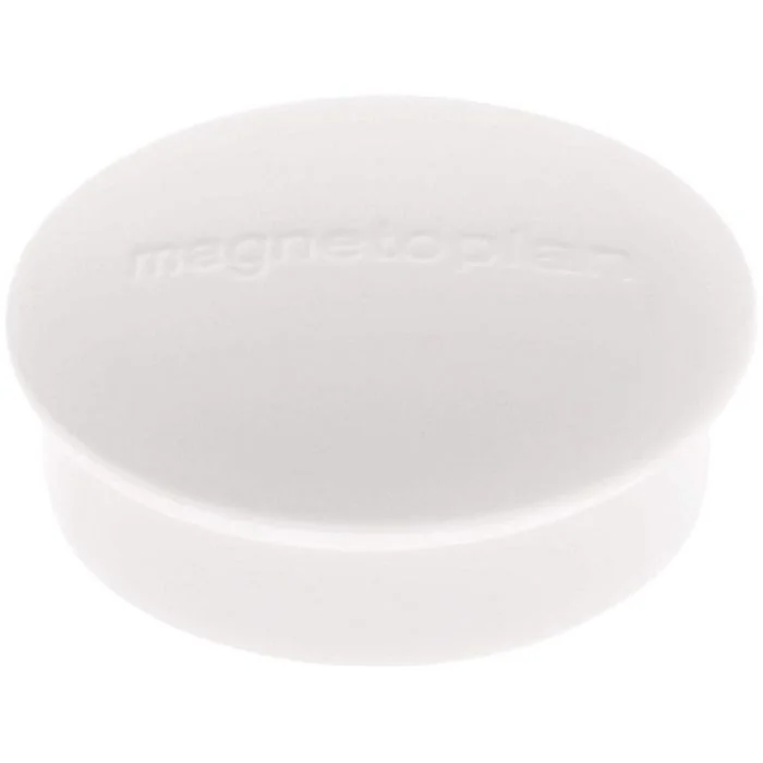 Lot de 10 Aimants ronds - 20 mm - Blanc MAGNETOPLAN