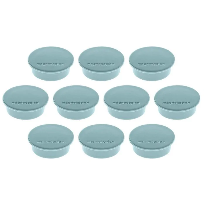 Lot de 10 Aimants ronds - 40 mm - Bleu MAGNETOPLAN