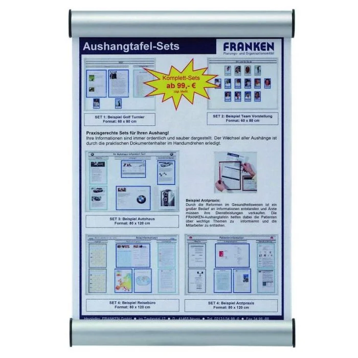 Plaque de Porte A4 - Argent FRANKEN