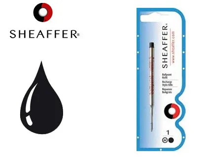 Recharge sheaffer stylo-bille bille largeur moyenne coloris noir