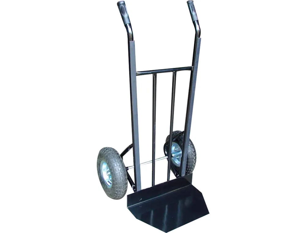 Diable professionnel 1225x557x625mm plateforme fixe 2 roues gonflables charge max 250 kg