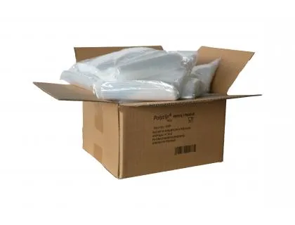 Sachet transparent ecoclip polyethylene basse densite fermeture zip trou pbag18 6mm 23x32cm 1000 unites