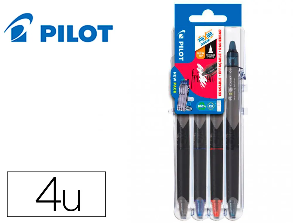 Recharge roller pilot frixion point et clicker pointe fine coloris bleu nuit set 3 unites