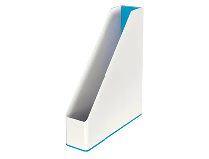 Porte-revues leitz wow dual 272x318x73mm coloris bleu