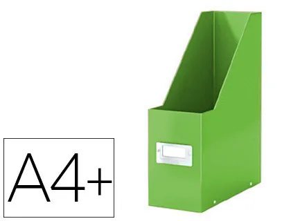 Porte-revues leitz click&store polypropylène plastifié pliable 103x330x253mm porte-étiquette coloris menthe