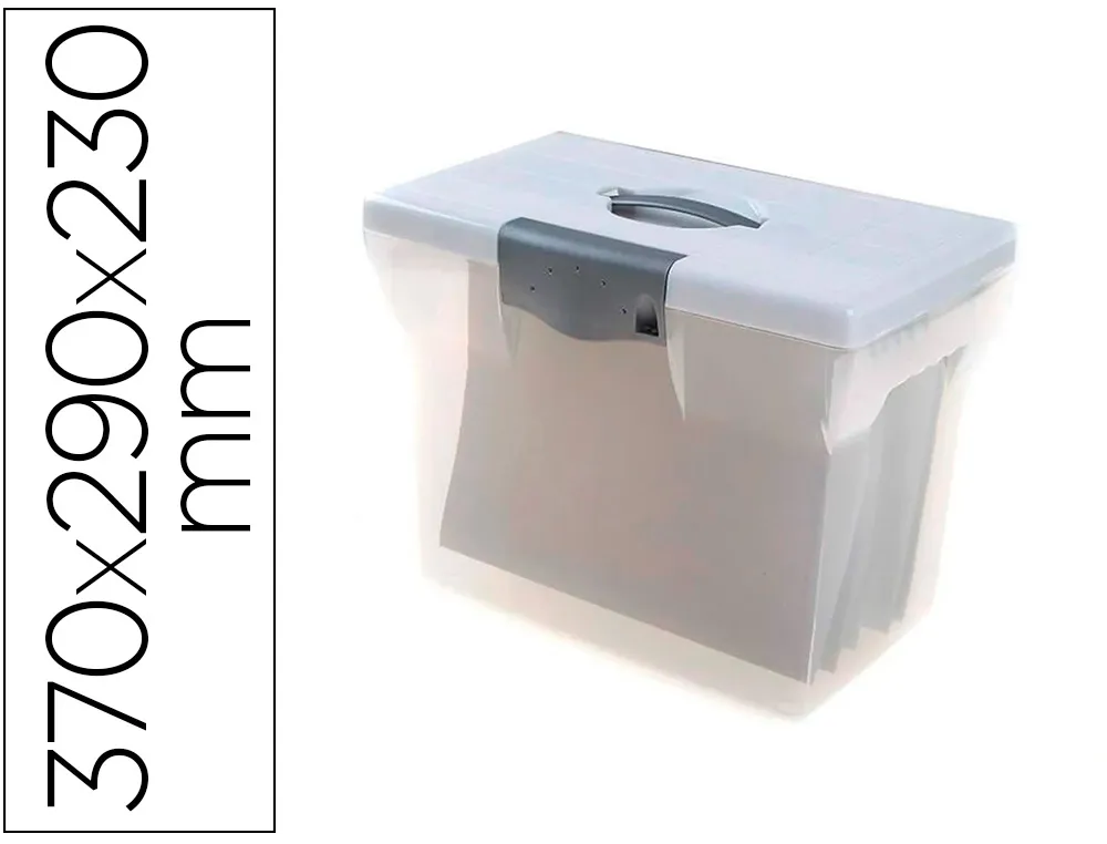 Valisette pierre henry polypropylene 370x290x230mm 5 dossier suspendus fond v poignee escamotable neutre