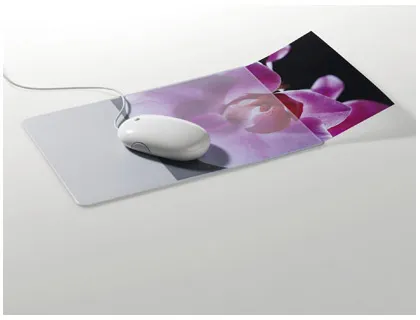 Tapis souris durable personnalisable pochette transparente pour insertion documents photos lavable 240x190mm