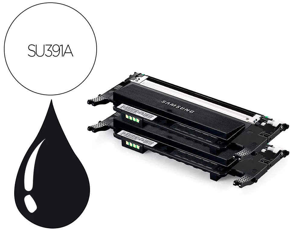 Toner laser samsung su391a multifonctions clt-p4092b couleur noir 3000p pack 2 unités