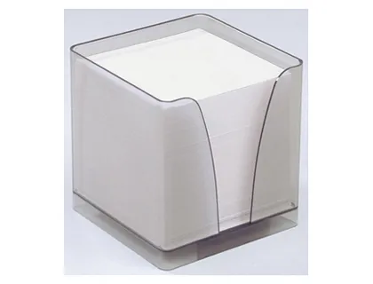Recharge quo vadis bloc cube plexiglass boîte distributrice 590f 80g coloris blanc 914000
