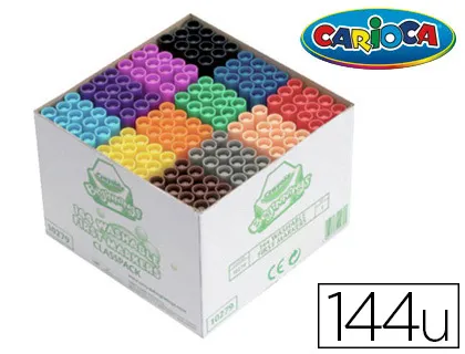 Feutre coloriage crayola minikids pointe bloquée 17x32x20cm 12 couleurs assorties coffret école 144 unités