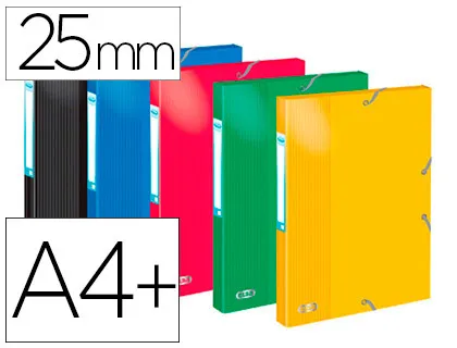 Boîte classement oxford color life carte pelliculée A4+ dos ergonomique 25mm étiquette adhésive coloris assortis