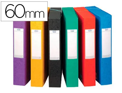 Boîte classement elba kangourou boston carte lustrée 600g 7/10e 240x320mm dos 60mm étiquette coloris assortis