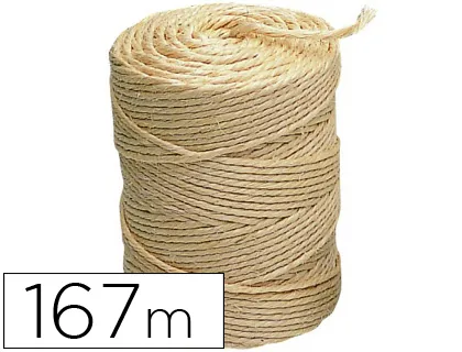 Ficelle sisal écologique liderpapel 2/3 fils idéal colis travaux manuels décoration rouleau 1kg longueur 167m écru