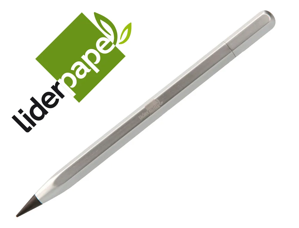 Crayon a papier liderpapel metal forme hexagonale pointe graphite hb