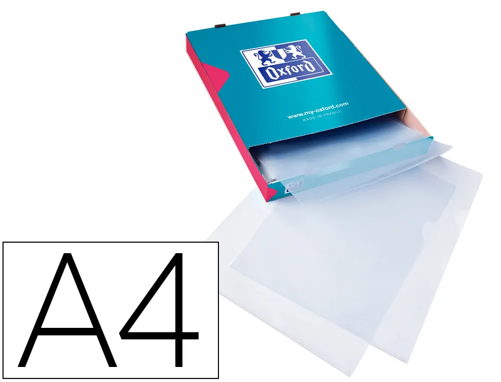 Pochette coin elba shine polypropylène lisse 12/100e incolore A4 boîte 100 unités