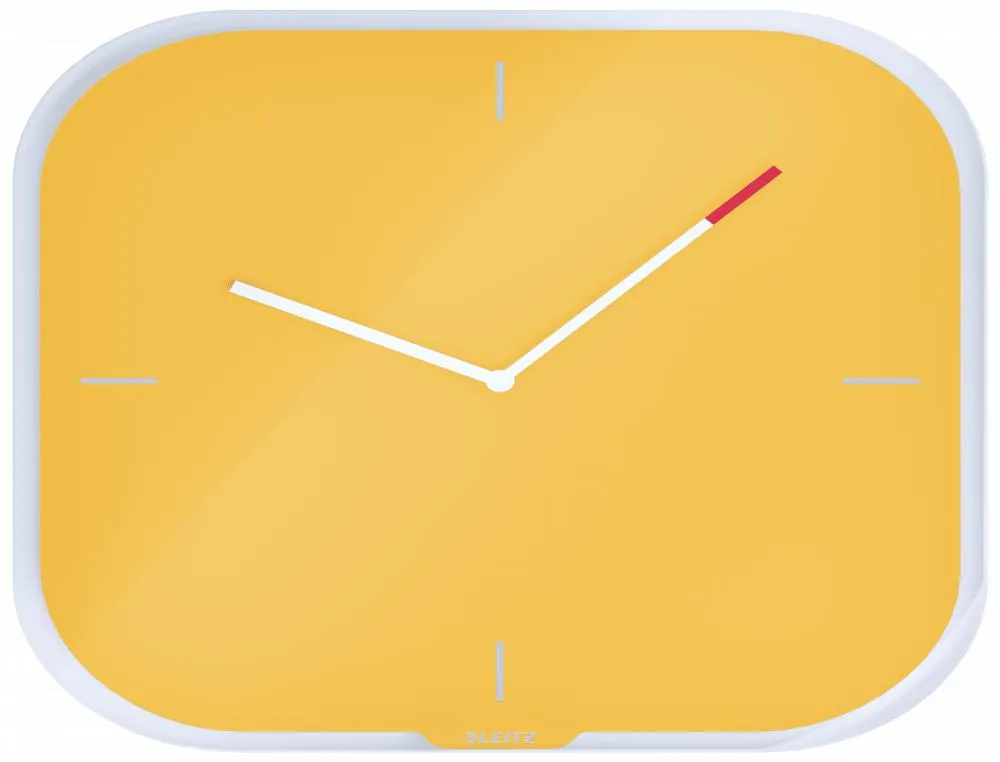 Horloge leitz cosy jaune horloge murale - leitz cosy - jaune