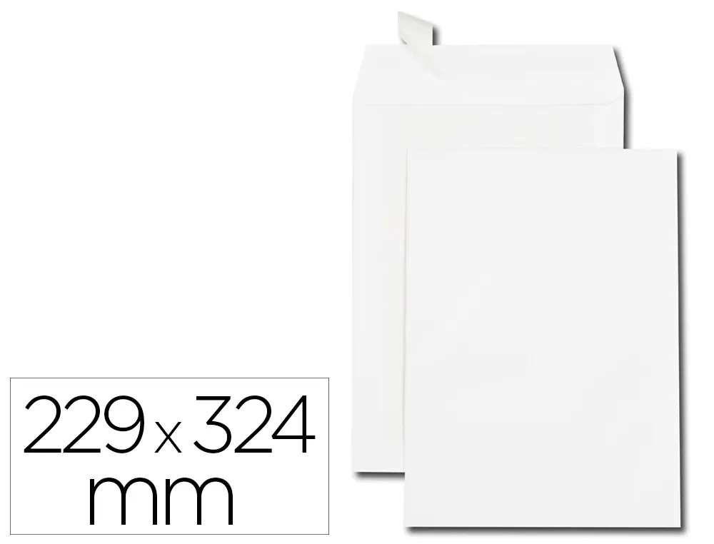 Pochette gpv dos carton velin blanc 120g C4 229x324mm bande protection coins renforces boite 100 unites