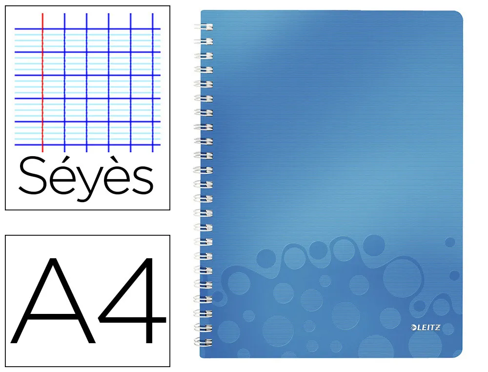 Cahier pp s A4 160p q perf wow bleu