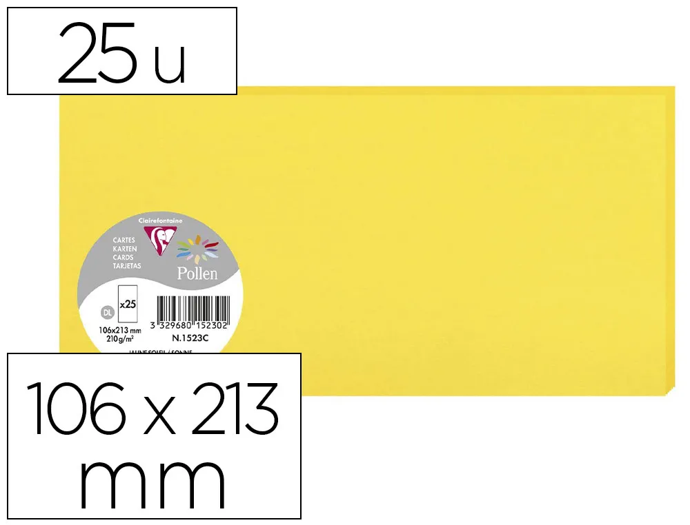 Pollen cartes 106x213 p/25 s