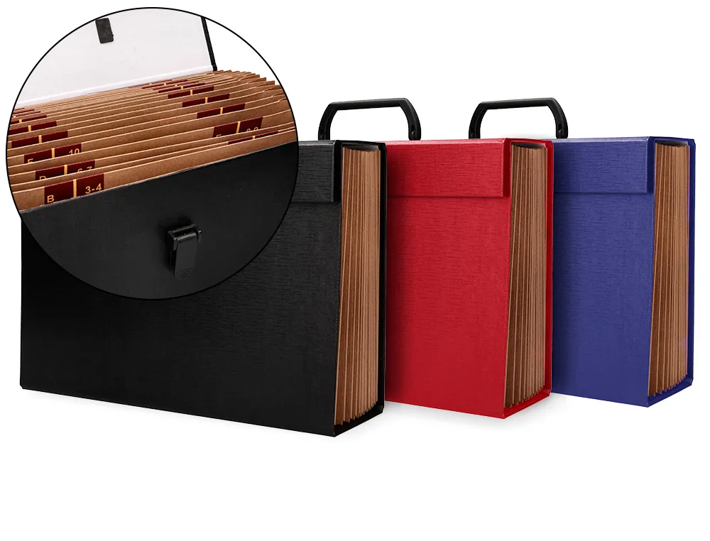 Valisette trieur liderpapel à soufflet 19 compartiments 25.5x390x120mm