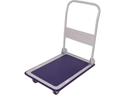 Chariot pliant 4 roues dossier rabattable plateforme tapis antidérapant charge maximale 150kg 9.1kg
