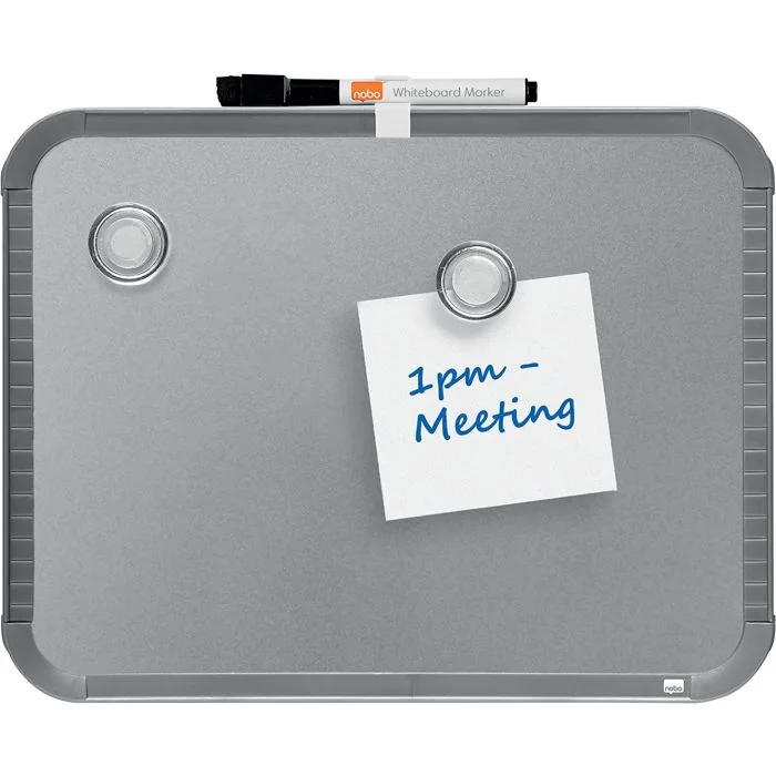 Tableau magnétique - 220 x 280 mm - Argent NOBO Slim Line