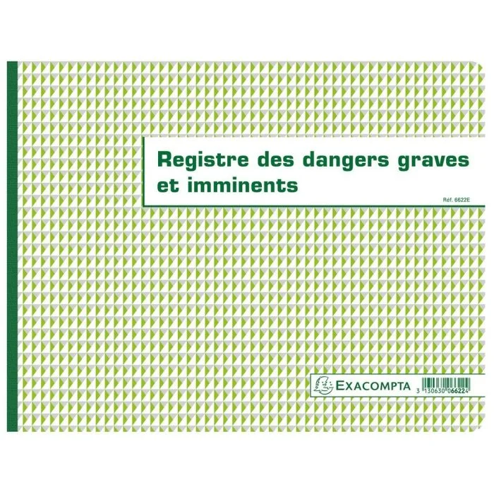 Registre des Dangers graves et imminents EXACOMPTA 6622E