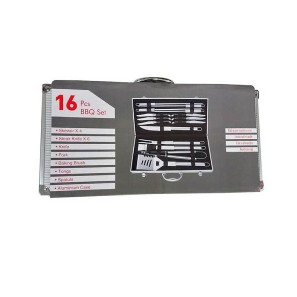 ENTRE-MAGIQUE MAGIQUE EXTÉRIEUR 16 pièces en acier inoxydable BBQ dans le cas où