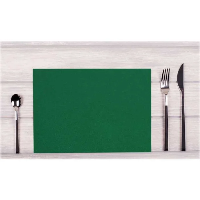Lot de 100 Sets de Table non tissés - Vert sapin PRONAPPE