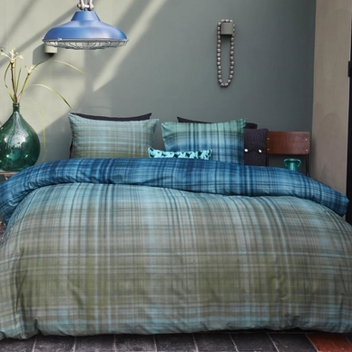 Parure de Lit Beddinghouse Surrey Aqua Bleu Coton