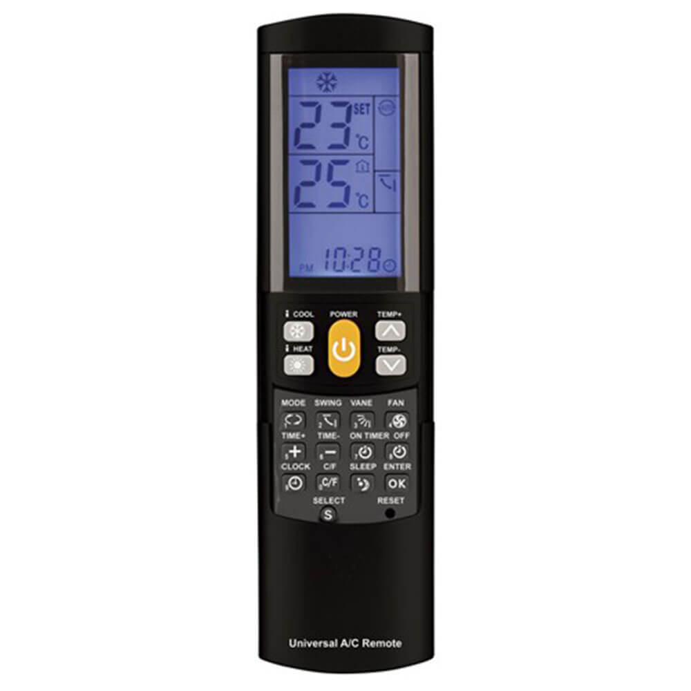 Télécommande universelle pour les climatiseurs avec LCD rétro-éclairé