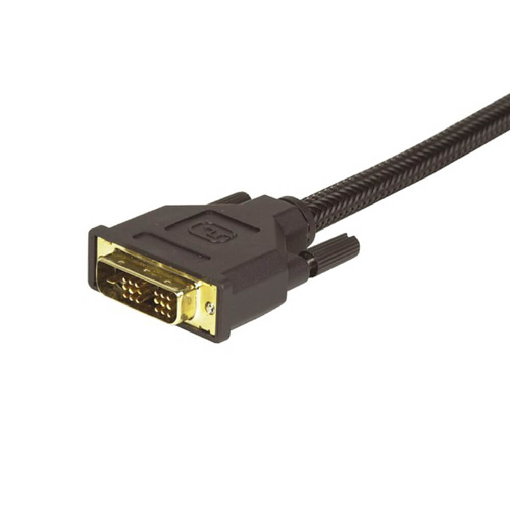 Vidéo HDMI Plug to DVI Plug Lead Gold (3M)