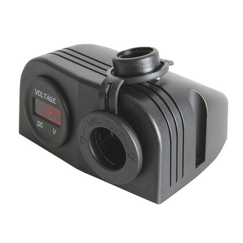 Pobinet plus légère de qualité marine et voltmètre LED (10A 5-30VDC)