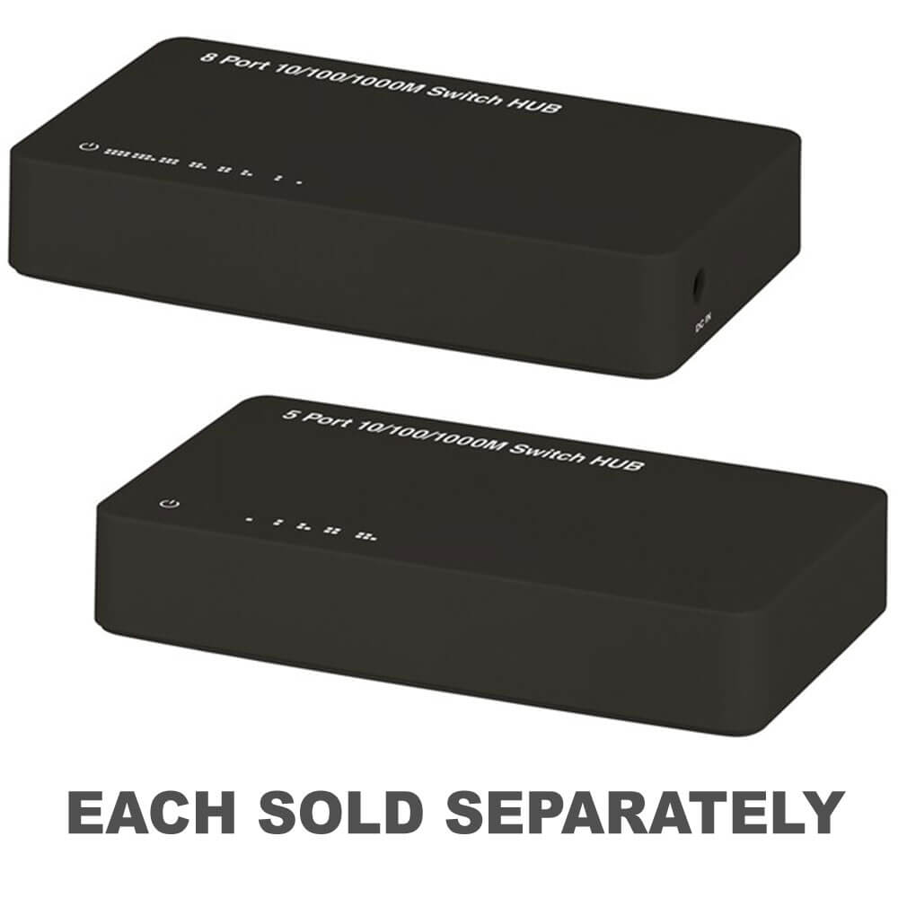 Hub interrupteur 10/100 / 1000 Mbps avec unité d'alimentation