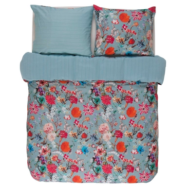 Taies d'oreiller Essenza Verah Antique Blue Satin (65 x 65 cm)