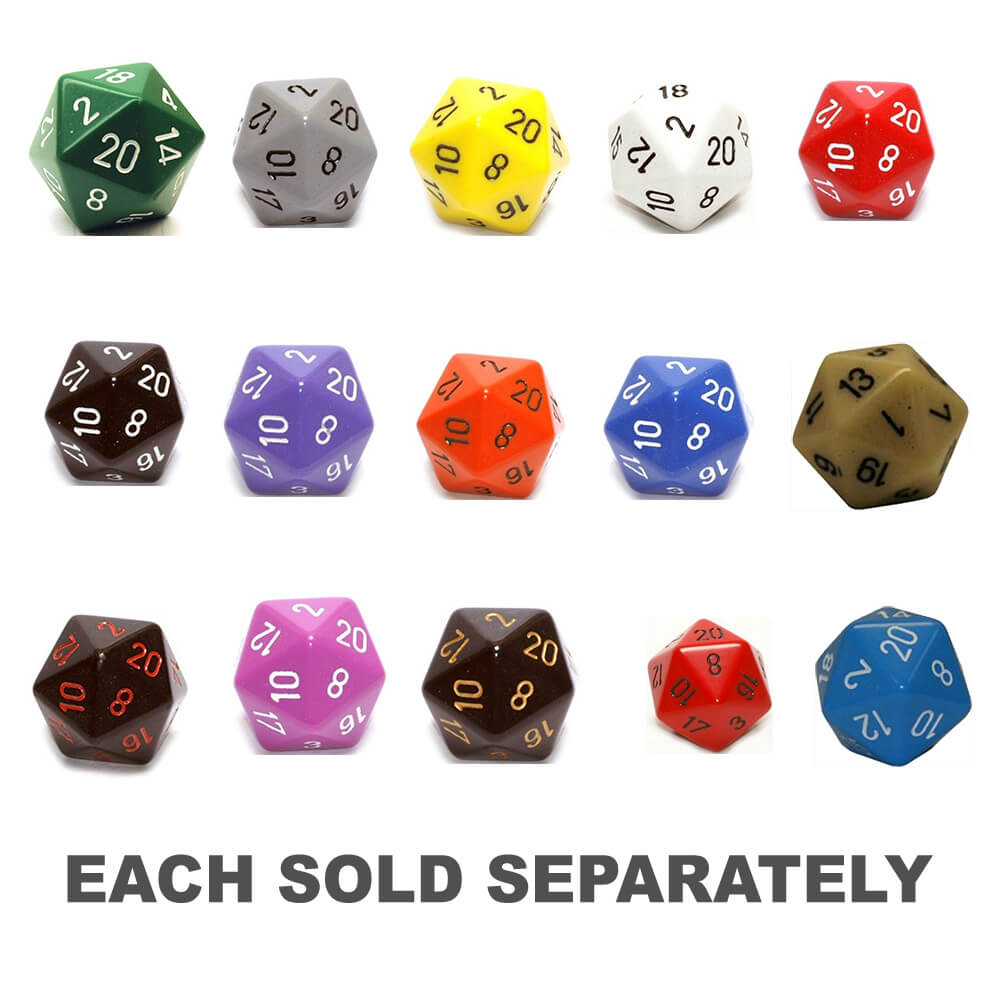D20 Dice Opaque (34 mm)