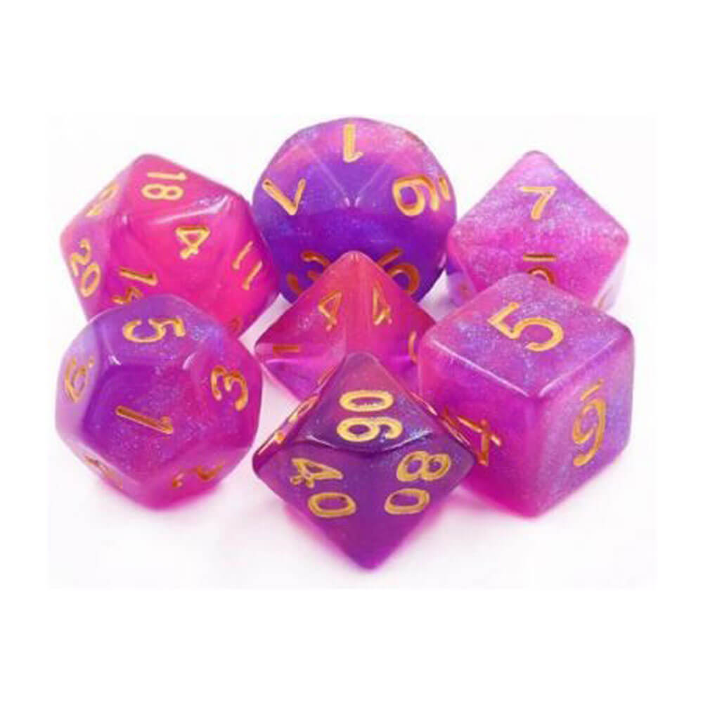 TMG DICE YUNAS Gift Purple Aurora (ensemble de 7)