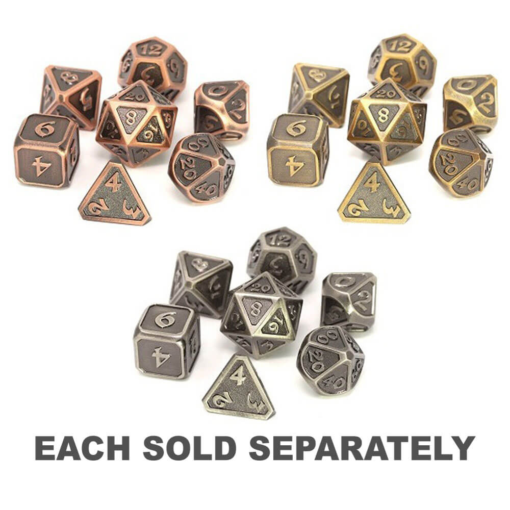 Dice Metal Set polyédrique Mythica Battleworn