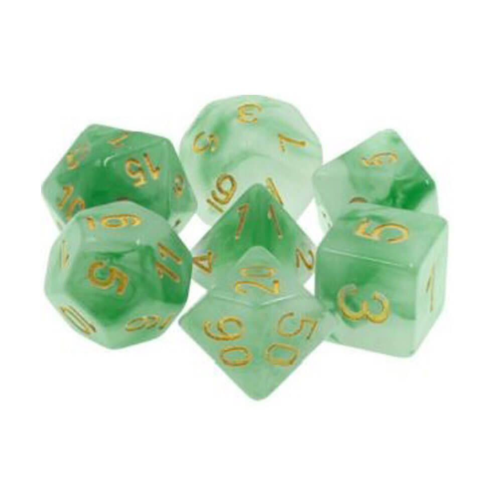 TMG DICE VOTRE JADE GREEN DICE OPAQUE (ensemble de 7)