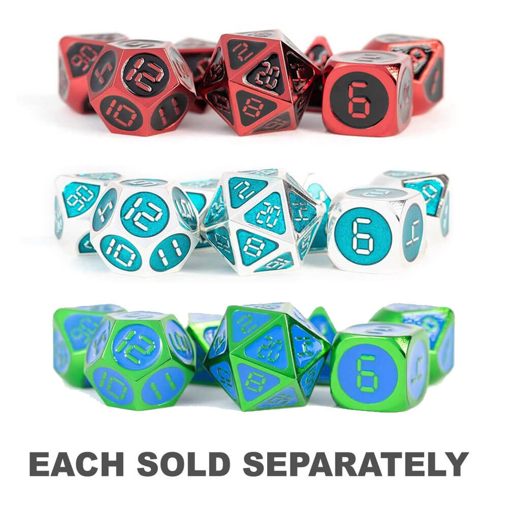 MDG Digital Enamel Metal Dice Set 16 mm
