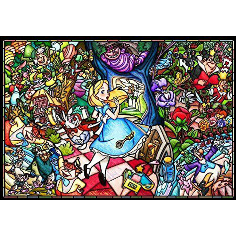 Tenyo Disney Alice au Glass Puzzle en verre (1000)